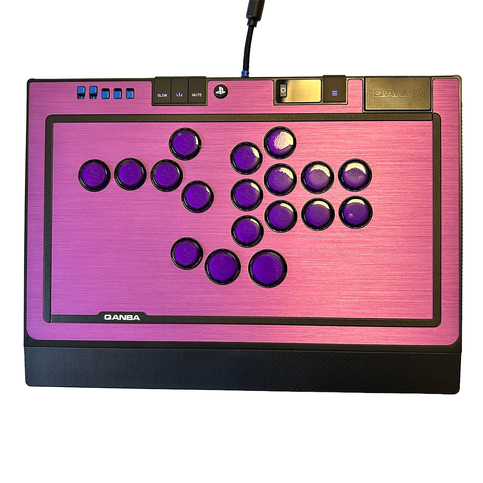 [���ե��å�] Qanba SAPPHIRE S1 Arcade Controller ������� ���ե����� ��С��쥹 ���������� ����ȥ����顼 & ARCADESHOCK HG Aluminum Panel ���������� ����å� �ϥ����졼�� ����ߥ˥���ѥͥ� & �����ܥ��� ����å� ���å� �Хꥨ�������