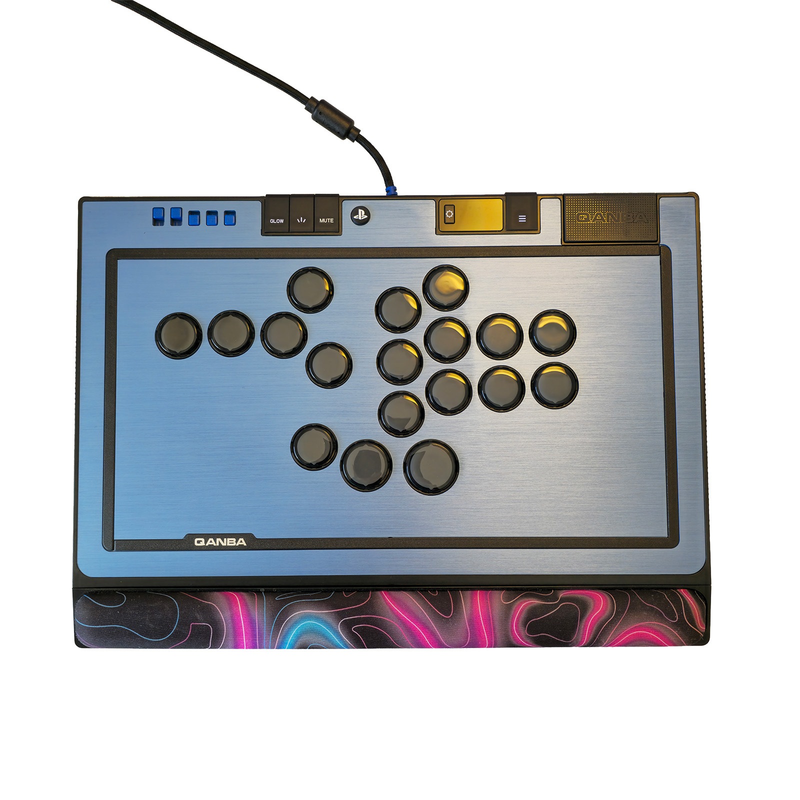 [���ե��å�] Qanba SAPPHIRE S1 Arcade Controller ������� ���ե����� ��С��쥹 ���������� ����ȥ����顼 & ARCADESHOCK HG Aluminum Panel ���������� ����å� �ϥ����졼�� ����ߥ˥���ѥͥ� & �����ܥ��� ����å� ���å� �Хꥨ�������