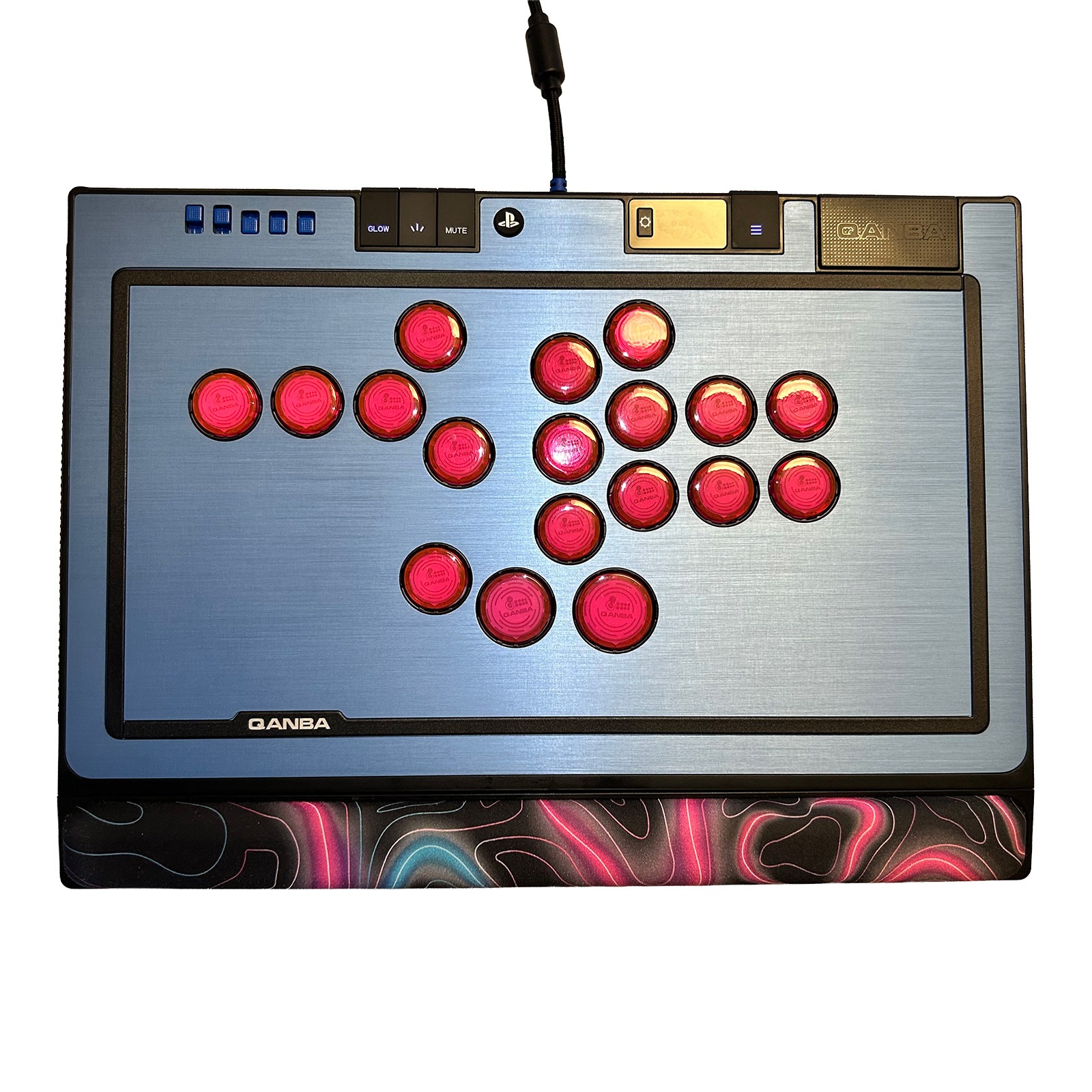 [���ե��å�] Qanba SAPPHIRE S1 Arcade Controller ������� ���ե����� ��С��쥹 ���������� ����ȥ����顼 & ARCADESHOCK HG Aluminum Panel ���������� ����å� �ϥ����졼�� ����ߥ˥���ѥͥ� & �����ܥ��� ����å� ���å� �Хꥨ�������