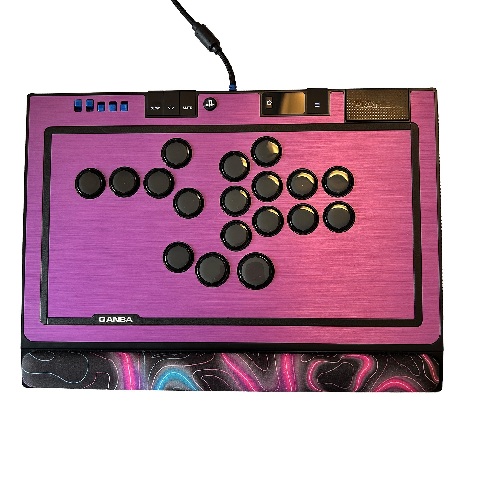 [���ե��å�] Qanba SAPPHIRE S1 Arcade Controller ������� ���ե����� ��С��쥹 ���������� ����ȥ����顼 & ARCADESHOCK HG Aluminum Panel ���������� ����å� �ϥ����졼�� ����ߥ˥���ѥͥ� & �����ܥ��� ����å� ���å� �Хꥨ�������