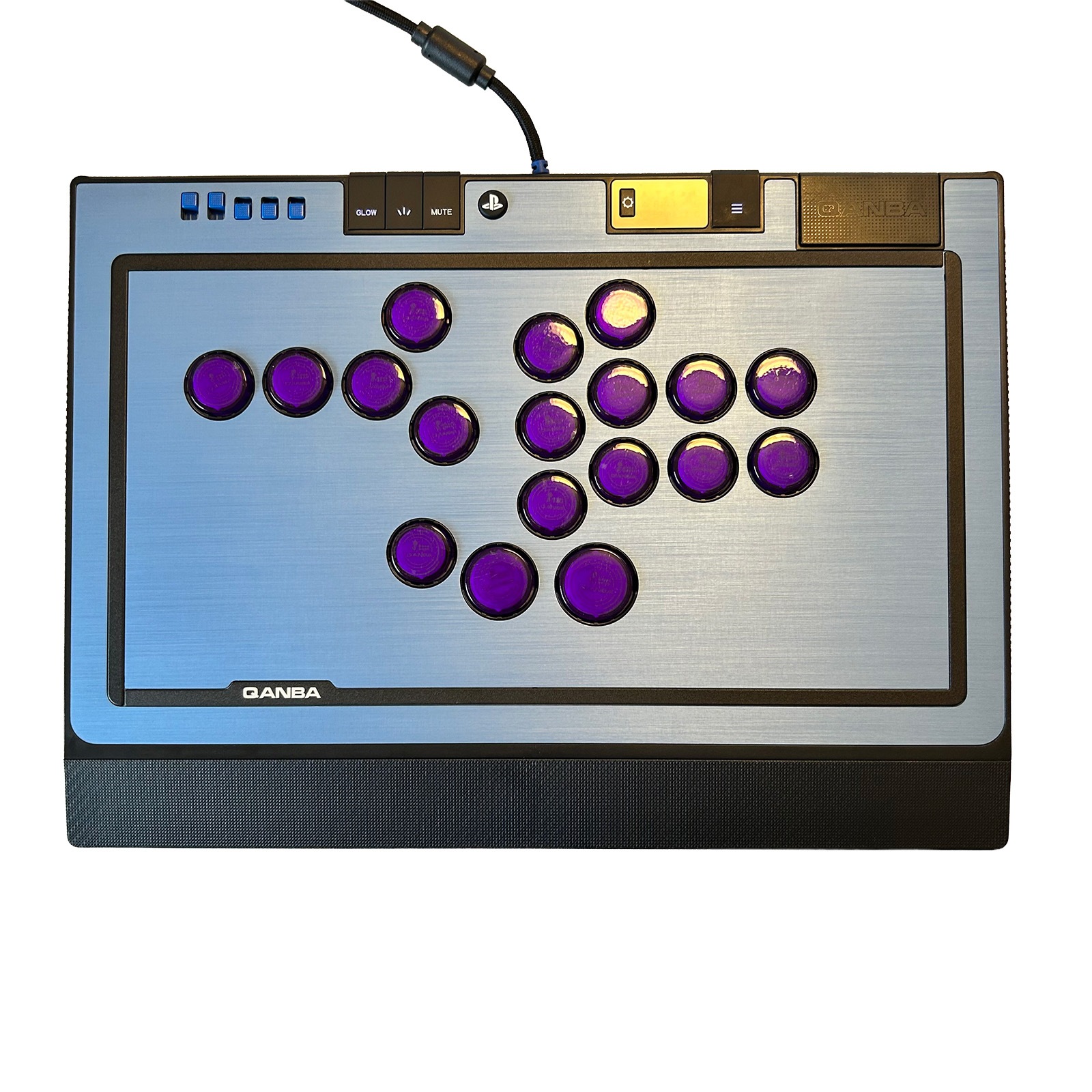 [���ե��å�] Qanba SAPPHIRE S1 Arcade Controller ������� ���ե����� ��С��쥹 ���������� ����ȥ����顼 & ARCADESHOCK HG Aluminum Panel ���������� ����å� �ϥ����졼�� ����ߥ˥���ѥͥ� & �����ܥ��� ����å� ���å� �Хꥨ�������