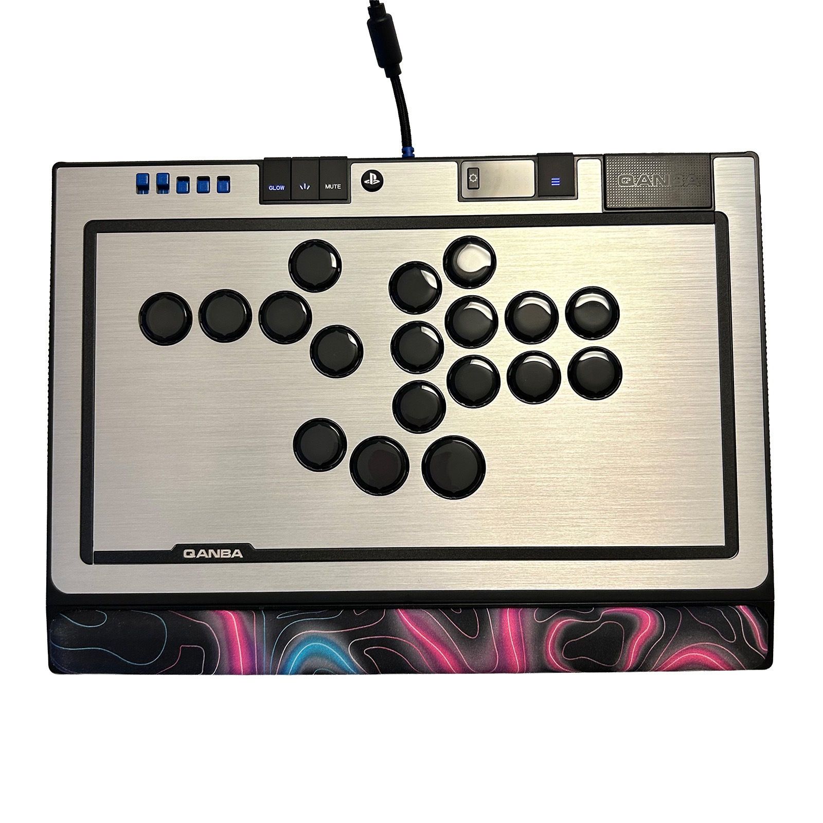 [���ե��å�] Qanba SAPPHIRE S1 Arcade Controller ������� ���ե����� ��С��쥹 ���������� ����ȥ����顼 & ARCADESHOCK HG Aluminum Panel ���������� ����å� �ϥ����졼�� ����ߥ˥���ѥͥ� & �����ܥ��� ����å� ���å� �Хꥨ�������