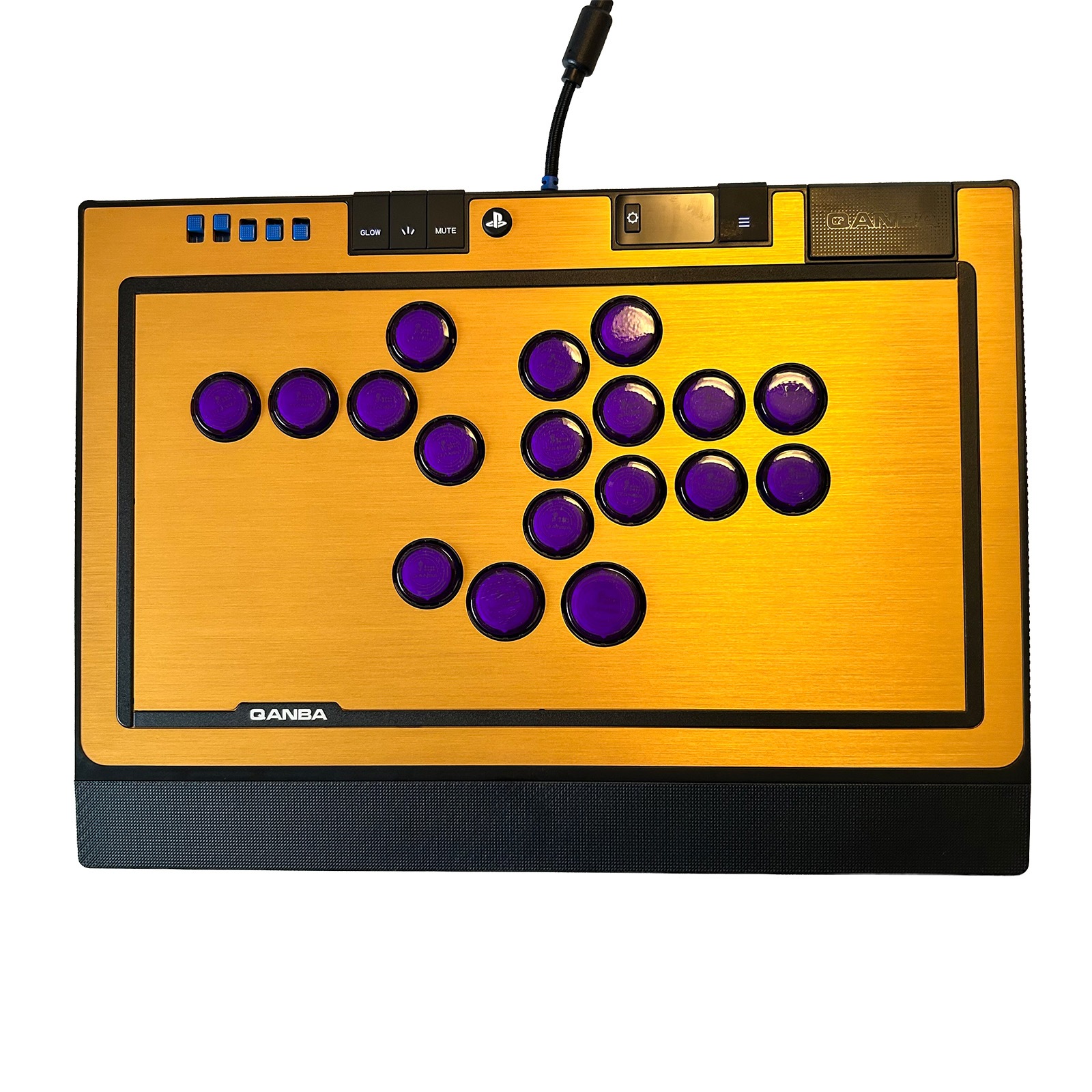 [���ե��å�] Qanba SAPPHIRE S1 Arcade Controller ������� ���ե����� ��С��쥹 ���������� ����ȥ����顼 & ARCADESHOCK HG Aluminum Panel ���������� ����å� �ϥ����졼�� ����ߥ˥���ѥͥ� & �����ܥ��� ����å� ���å� �Хꥨ�������