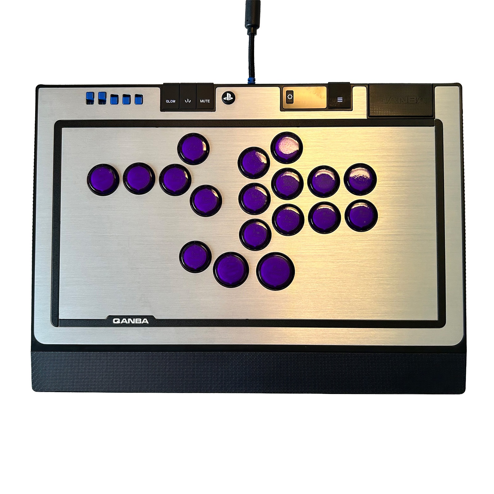 [���ե��å�] Qanba SAPPHIRE S1 Arcade Controller ������� ���ե����� ��С��쥹 ���������� ����ȥ����顼 & ARCADESHOCK HG Aluminum Panel ���������� ����å� �ϥ����졼�� ����ߥ˥���ѥͥ� & �����ܥ��� ����å� ���å� �Хꥨ�������