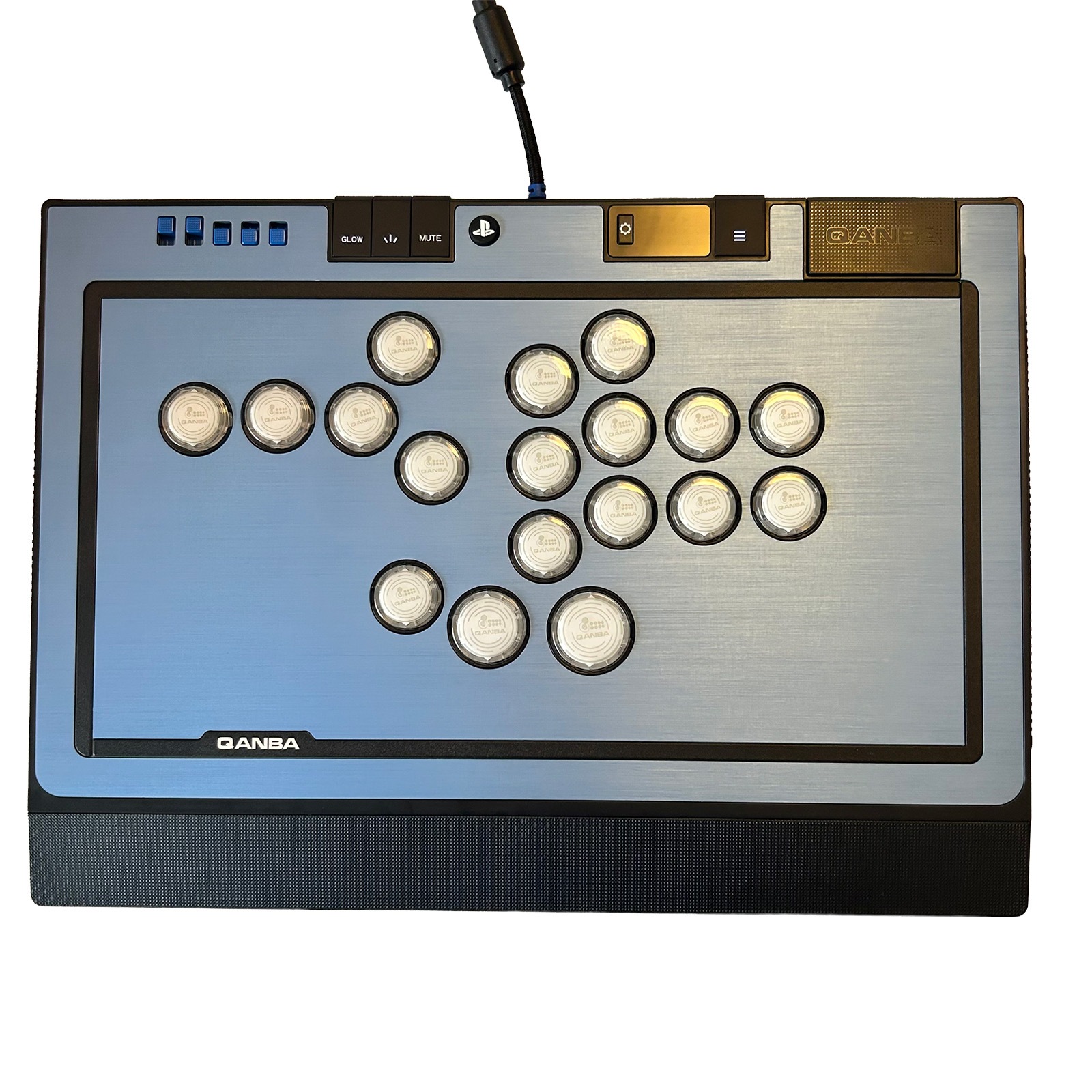 [���ե��å�] Qanba SAPPHIRE S1 Arcade Controller ������� ���ե����� ��С��쥹 ���������� ����ȥ����顼 & ARCADESHOCK HG Aluminum Panel ���������� ����å� �ϥ����졼�� ����ߥ˥���ѥͥ� & �����ܥ��� ����å� ���å� �Хꥨ�������