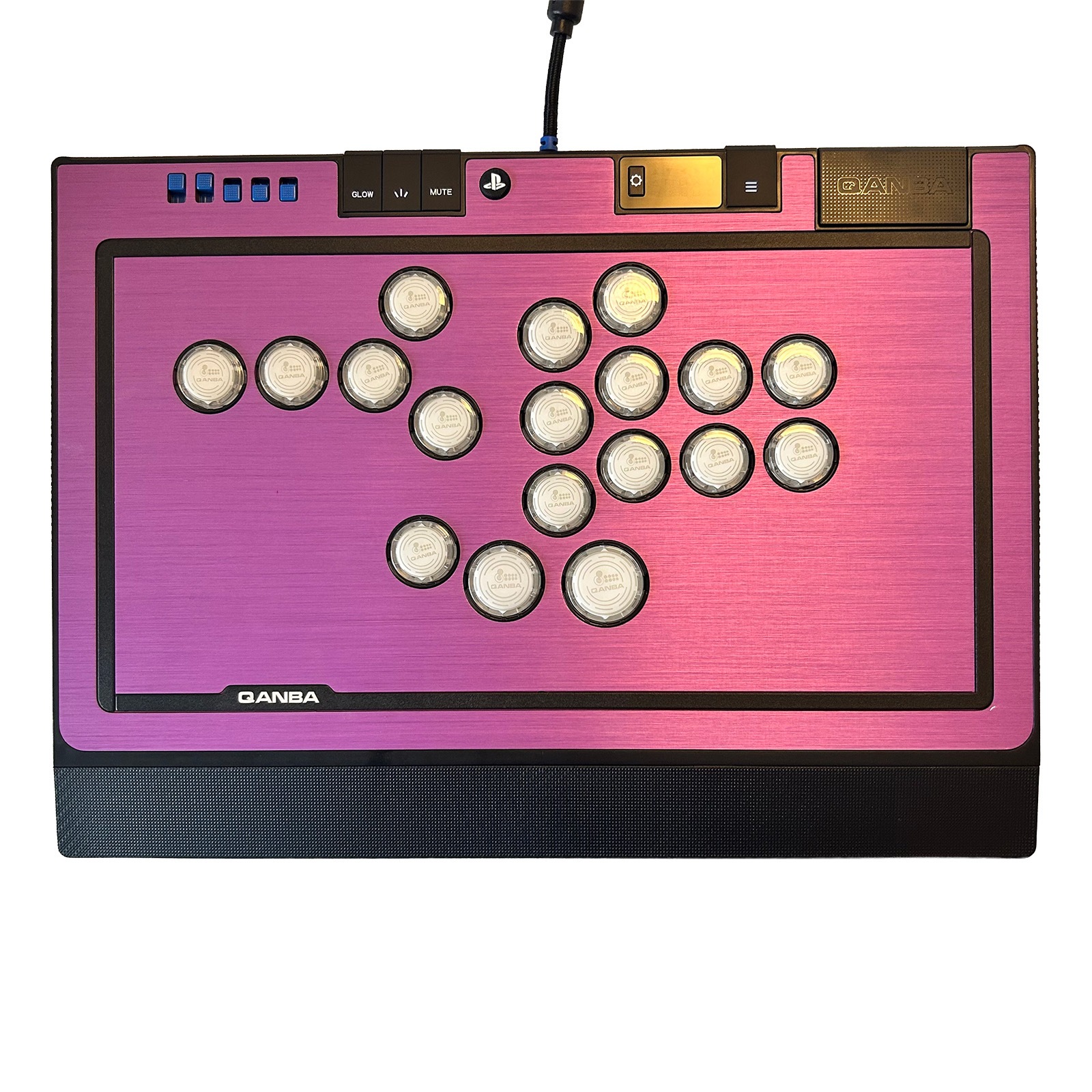 QANBA SAPPHIRE レバーレスコントローラー　アケコン 18ボタン ストローク調整可能] Qanba SAPPHIRE S1 Arcade Controller