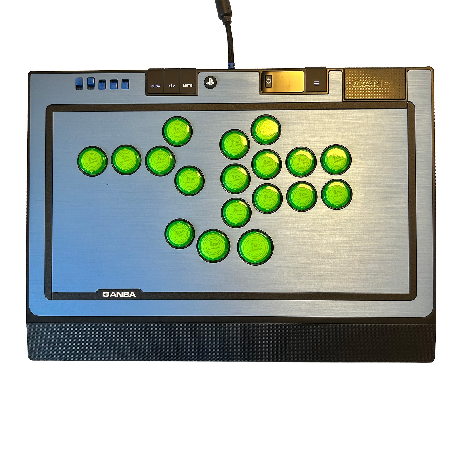 [���ե��å�] Qanba SAPPHIRE S1 Arcade Controller ������� ���ե����� ��С��쥹 ���������� ����ȥ����顼 & ARCADESHOCK HG Aluminum Panel ���������� ����å� �ϥ����졼�� ����ߥ˥���ѥͥ� & �����ܥ��� ����å� ���å� �Хꥨ�������
