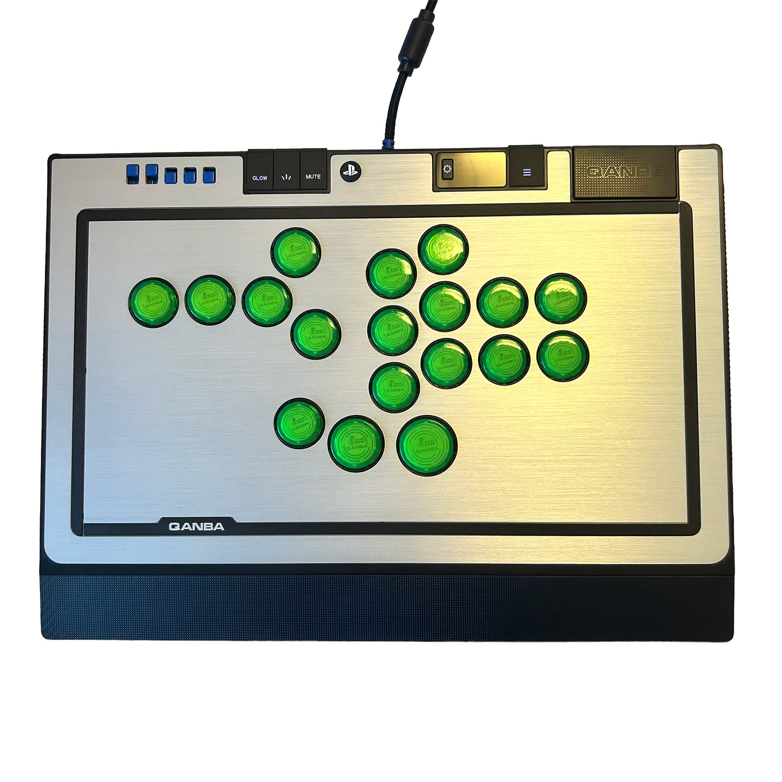 [���ե��å�] Qanba SAPPHIRE S1 Arcade Controller ������� ���ե����� ��С��쥹 ���������� ����ȥ����顼 & ARCADESHOCK HG Aluminum Panel ���������� ����å� �ϥ����졼�� ����ߥ˥���ѥͥ� & �����ܥ��� ����å� ���å� �Хꥨ�������