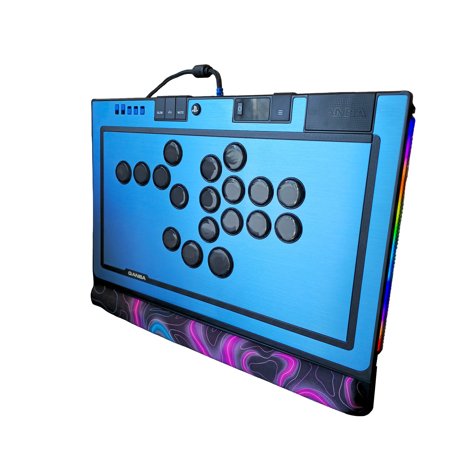 [���ե��å�] Qanba SAPPHIRE S1 Arcade Controller ������� ���ե����� ��С��쥹 ���������� ����ȥ����顼 & ARCADESHOCK HG Aluminum Panel ���������� ����å� �ϥ����졼�� ����ߥ˥���ѥͥ� & �����ܥ��� ����å� ���å� �Хꥨ�������
