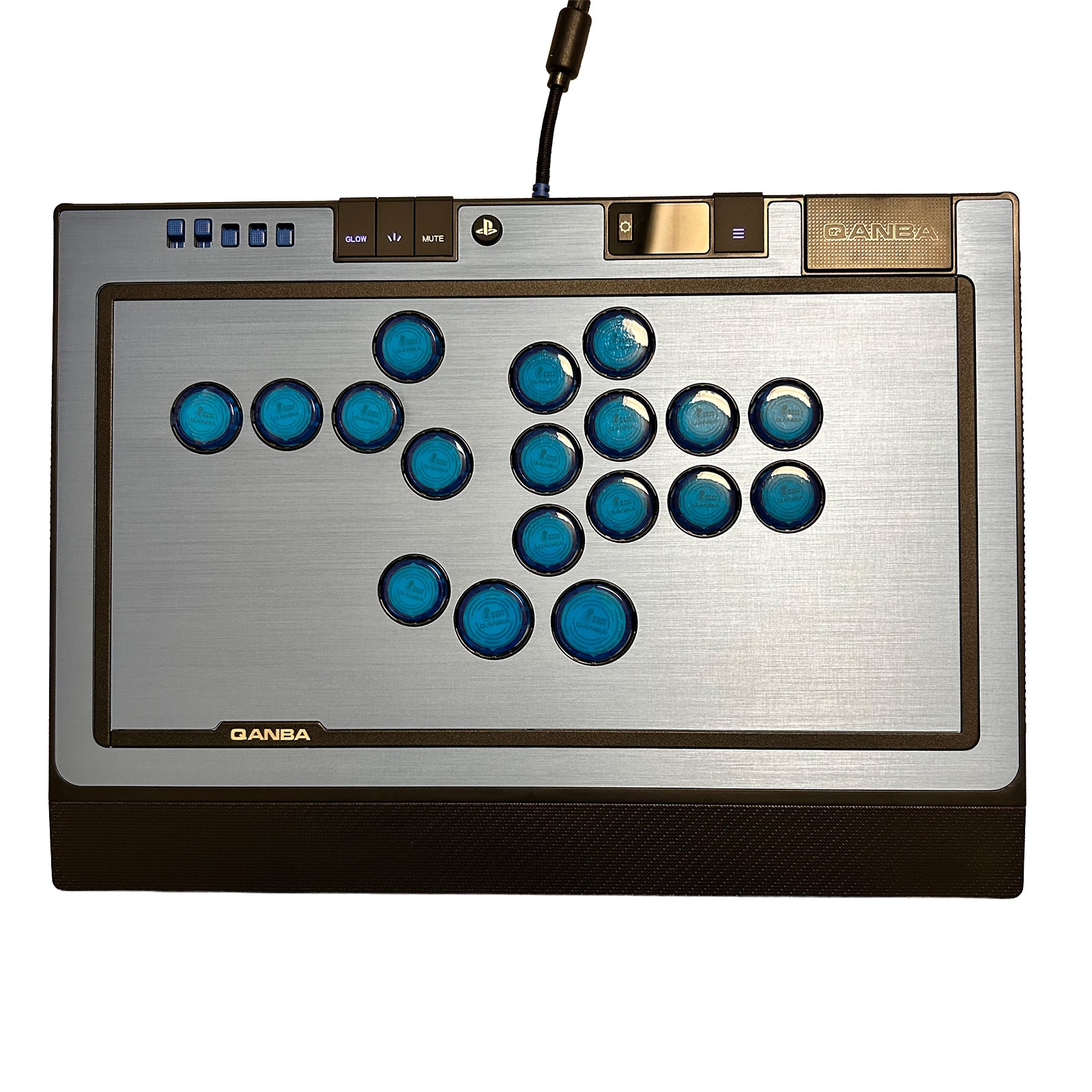 [���ե��å�] Qanba SAPPHIRE S1 Arcade Controller ������� ���ե����� ��С��쥹 ���������� ����ȥ����顼 & ARCADESHOCK HG Aluminum Panel ���������� ����å� �ϥ����졼�� ����ߥ˥���ѥͥ� & �����ܥ��� ����å� ���å� �Хꥨ�������