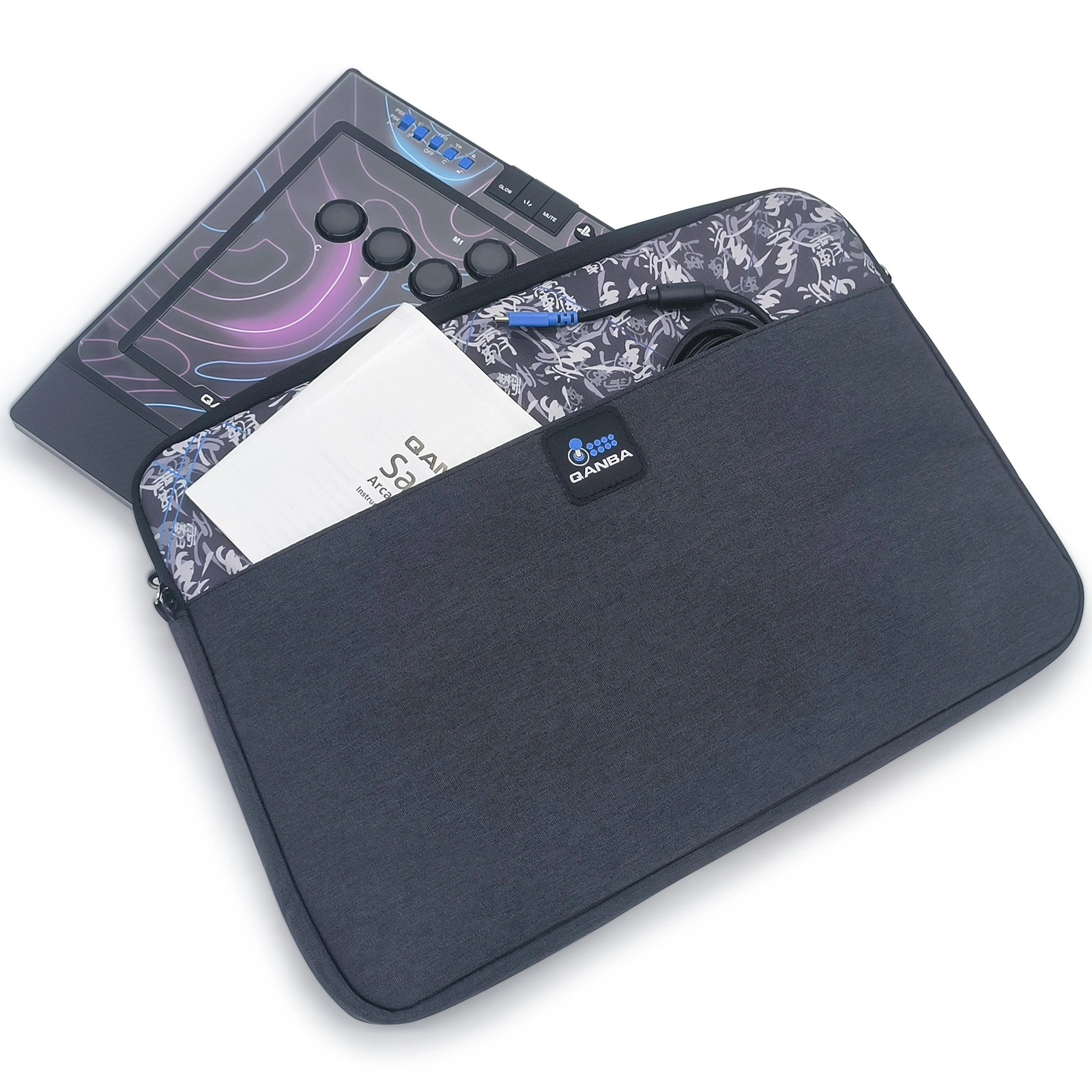 Qanba Sapphire S1 Arcade Controller Carry Case Bag Protective Travel Case ������� ���ե����� ��С��쥹 ����ȥ����顼 ����꡼������ ����꡼�Хå� �ݡ����֥� �ȥ�٥륱���� �ե��֥�å����Ϥȥѥåɤǥ��ե��������ݸ� �����֥�䥢�������꡼���Ǽ��ǽ
