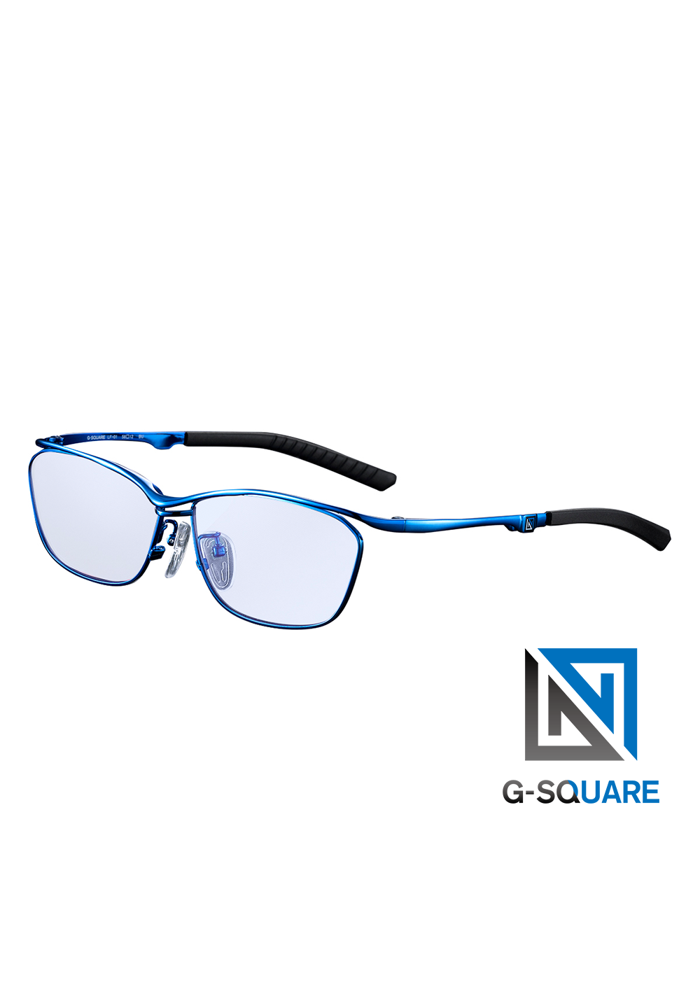 G-SQUARE ゲーミングメガネ　カジュアルモデル　フルリムタイプ　ブルー G-SQUARE アイウェア / Professional Model / フルリムタイプ