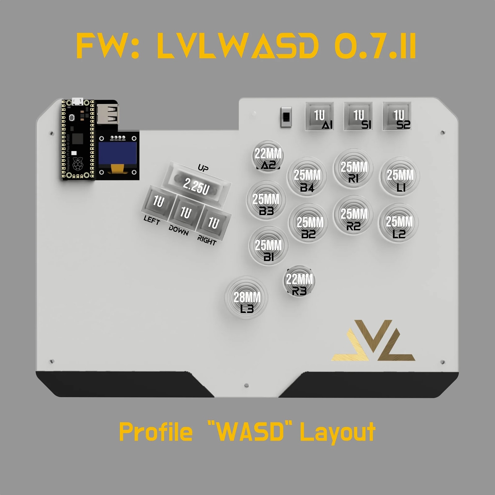 レバーレス】ASI LVL WASD アーケード スティック インドネシア