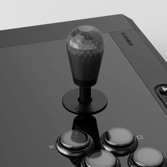 Qanba Prizm Bat top Handle Arcade Joystick's Oval Balltop Arcade Ellipse Topball Handle ������� �ץꥺ�� �Хåȥȥå� �ϥ�ɥ� �ʱ߷��ܡ���ȥå�  �ʱߥȥåץܡ���ϥ�ɥ�