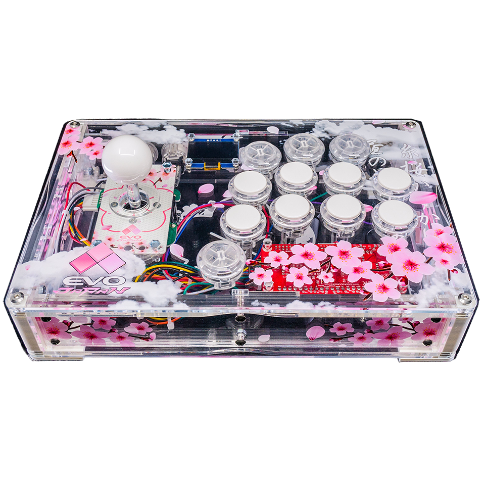 ARCADE SHOCK AS TRAVELER ACRYLIC CONTROLLER CASE EVO Japan SAKURA
