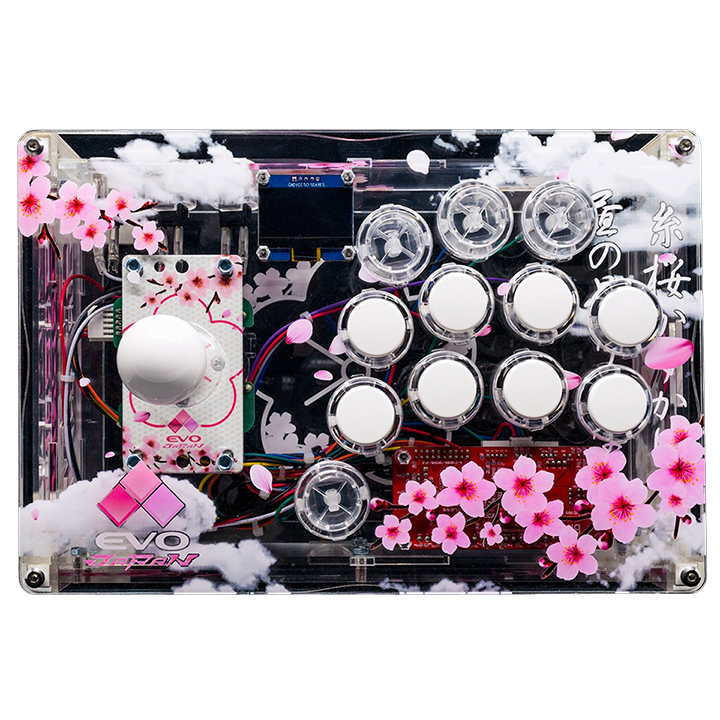 ARCADE SHOCK AS TRAVELER ACRYLIC CONTROLLER CASE EVO Japan SAKURA