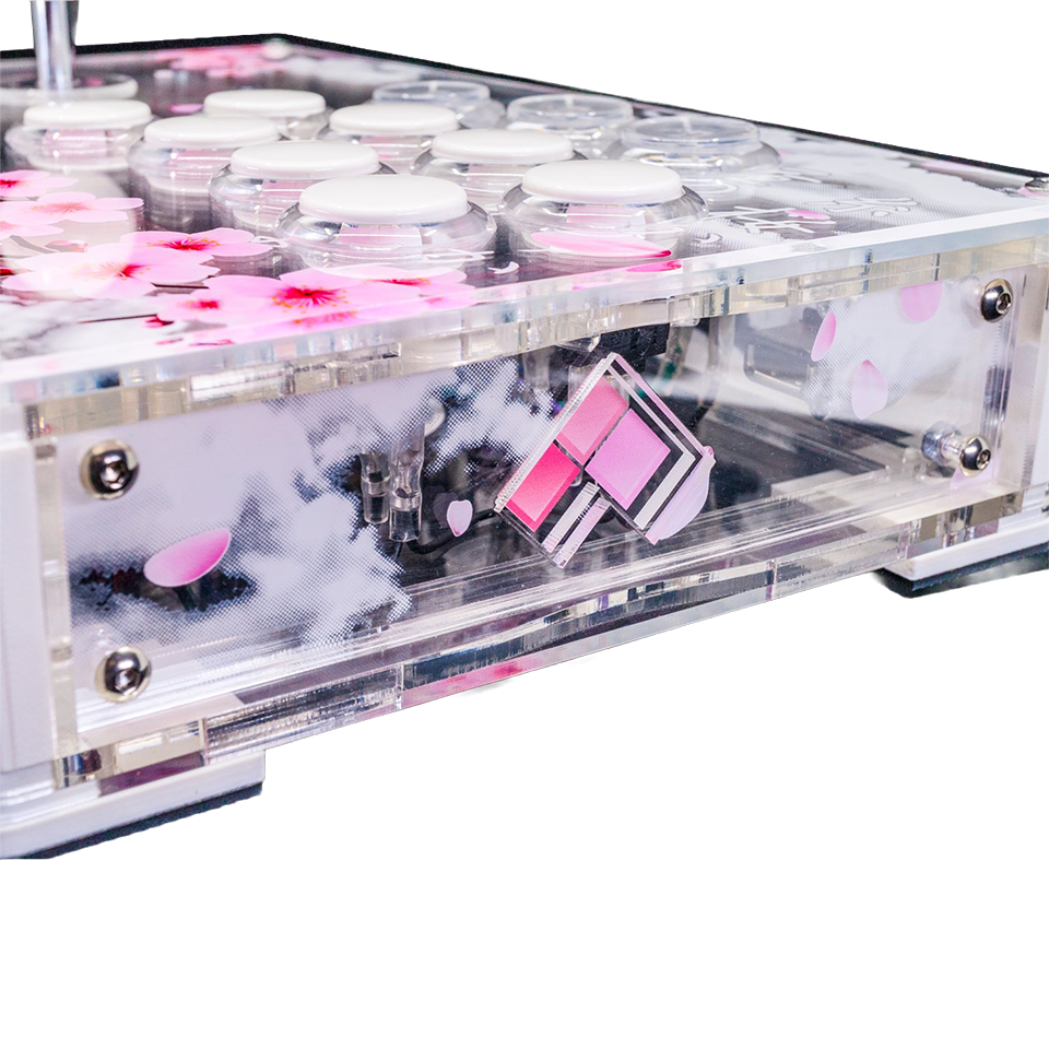 ARCADE SHOCK AS TRAVELER ACRYLIC CONTROLLER CASE EVO Japan SAKURA EDITION ���������� ����å� AS �ȥ�٥顼 EVO Japan �� ������� ����ȥ����顼 ������ñ�� / ����ȥ����顼������