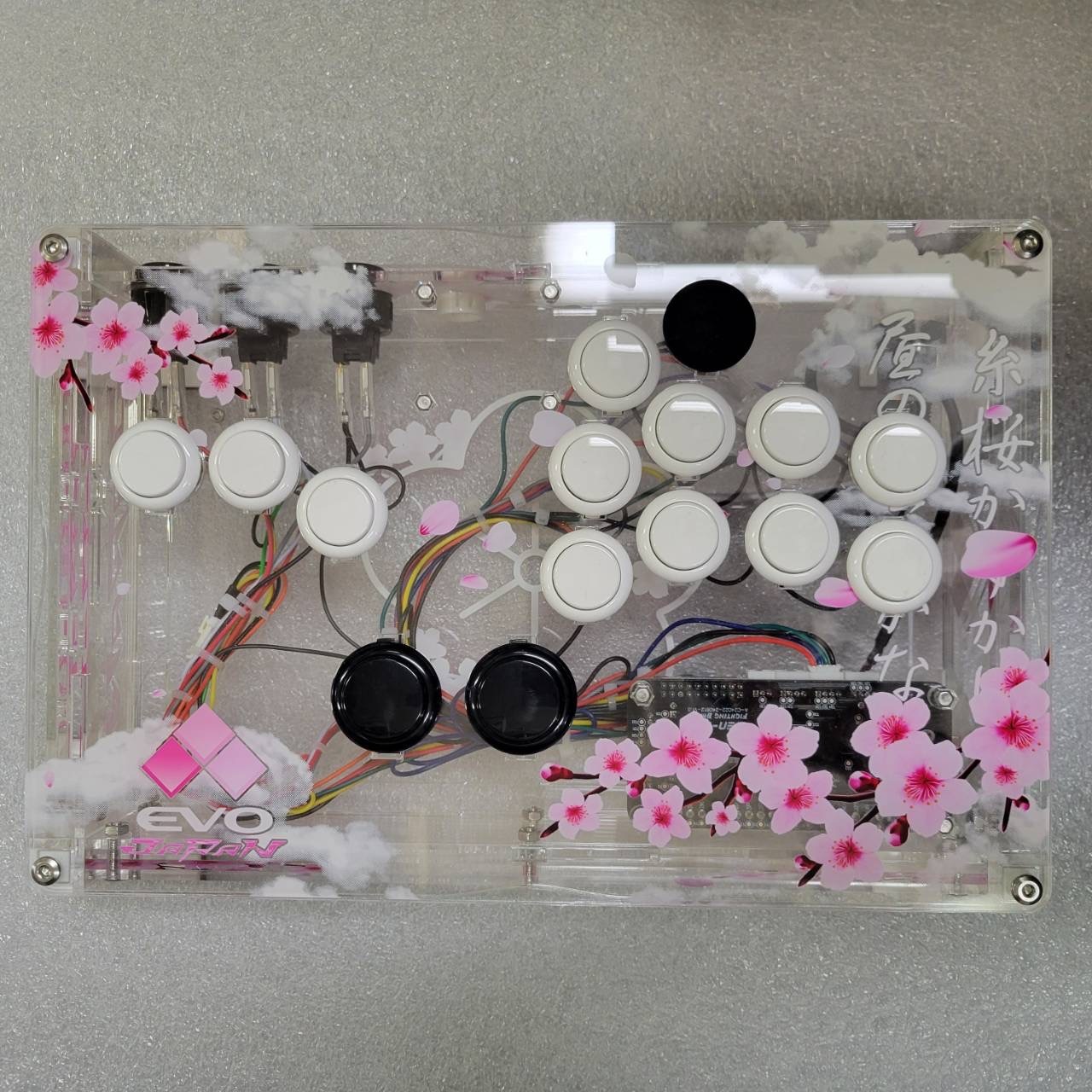 ARCADE SHOCK AS TRAVELER ACRYLIC CONTROLLER CASE EVO Japan SAKURA