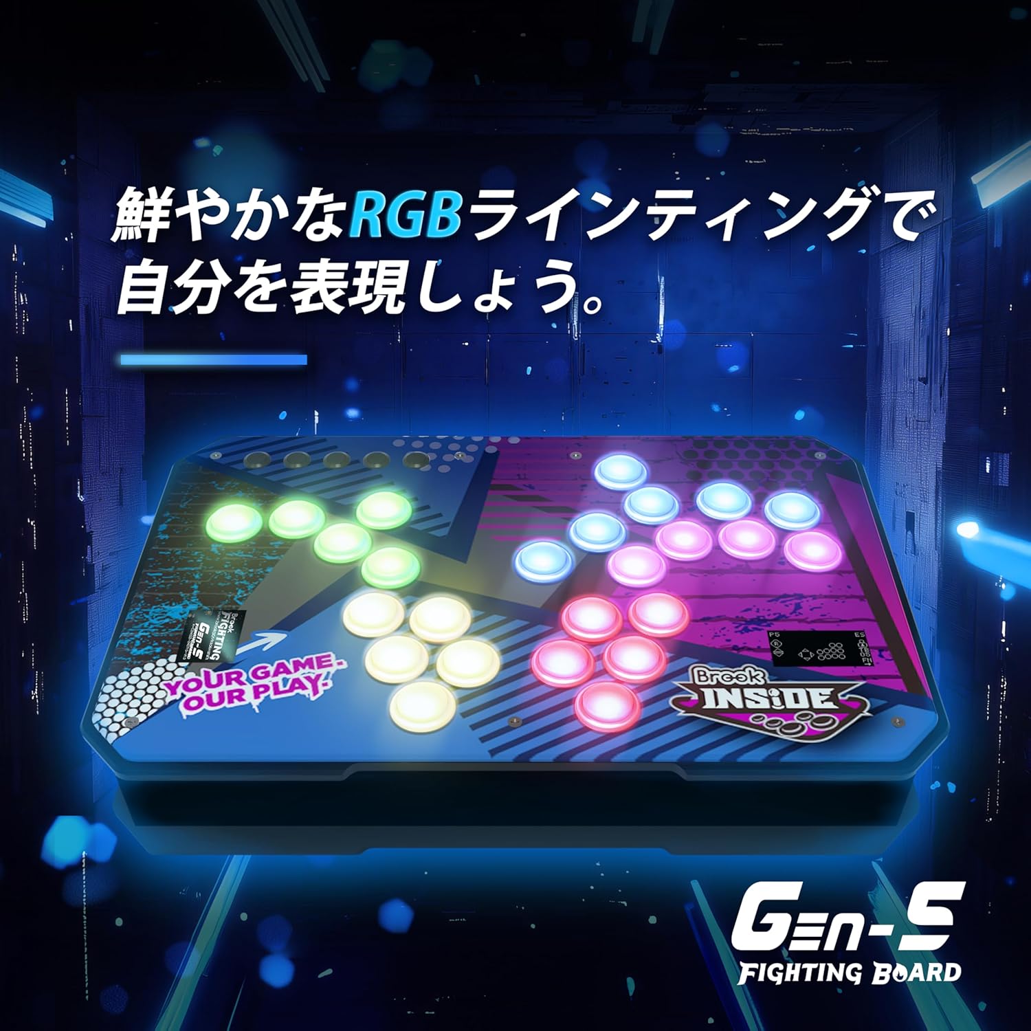 Brook GEN-5 Fighting Board - GEN5 �Ƕ��Υ����������ͥ졼����� �ե����ƥ��󥰥ܡ��� PS5��PS4��Switch 2��Switch��PC���б� MM00012969 (ZPM005H)