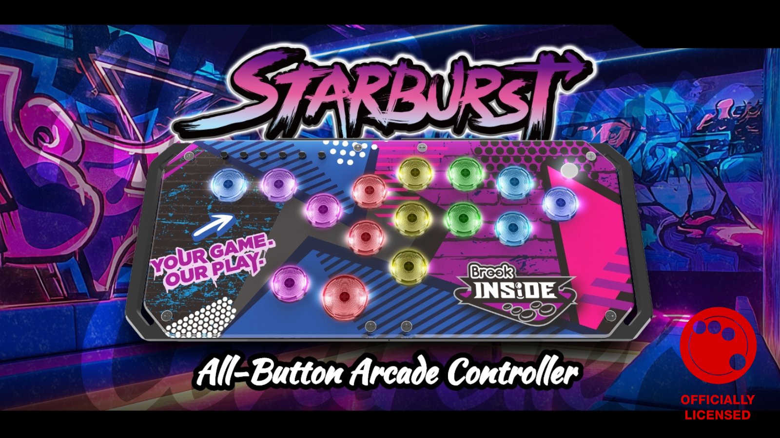 Brook Fighter Starburst С쥹  ȥ顼 ܥ󷿥ɥȥ顼 女󥽡б PS5 PS4 Xbox NS NS2 Windows PC  祤ƥå⡼ 16 ûȥ б Ʈ ۥåȥå RGB-LED ܸ  (֥å)