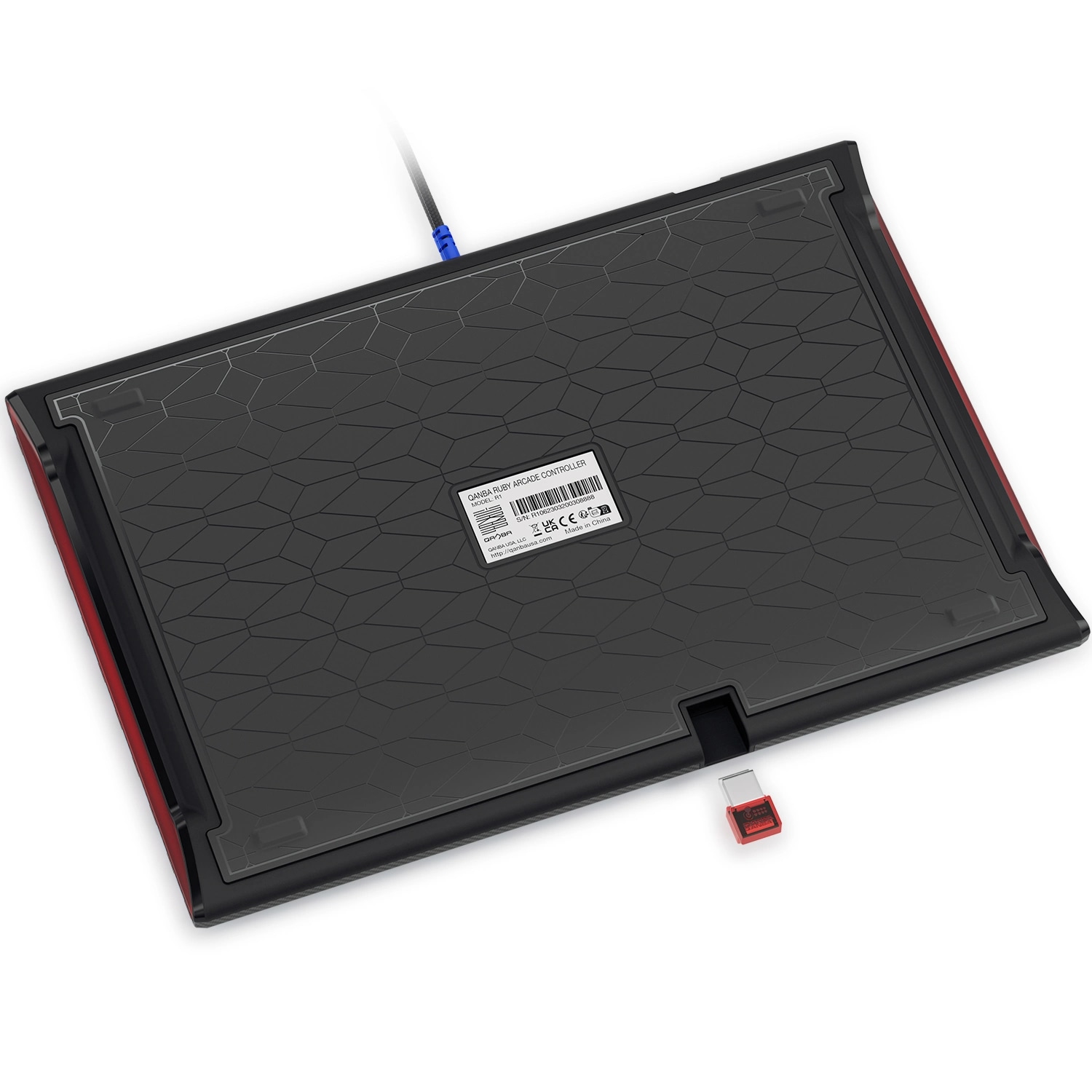 [�ץ쥪������ & ���̸���ȯ�䵭ǰ�ץ쥼���] Qanba Ruby Super Wireless Arcade Controller ������� ��ӡ� ��С��쥹 �����ѡ� �磻��쥹 ���������� ����ȥ����顼��PC�б��˥Хꥨ�������
