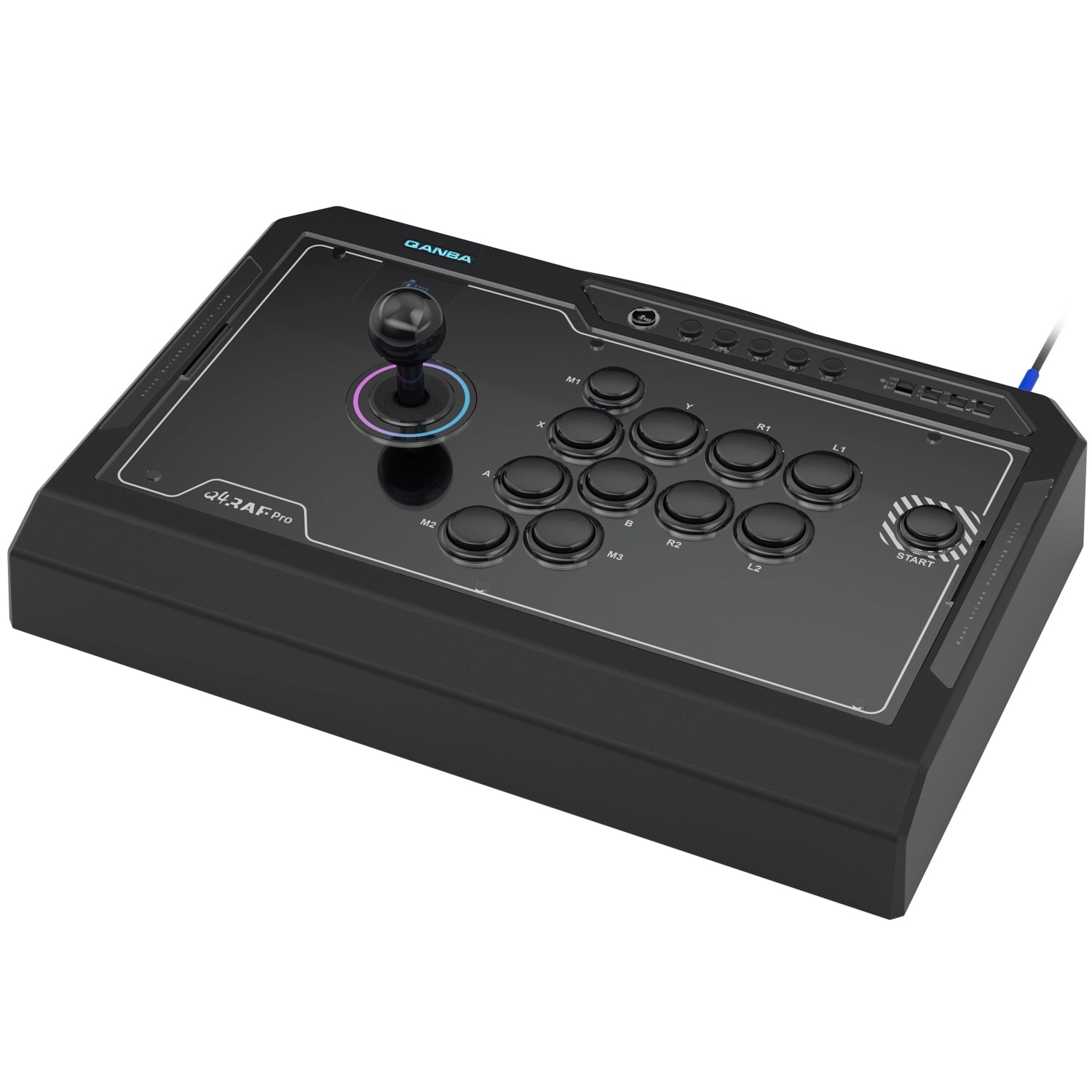 [�ץ쥪������] Qanba Q4 RAF Pro 8K Arcade Fight Stick ������� Q4 �ץ� 8K ���������� �ե����� ���ƥ��å� (PC�б�) 8000Hz �ݡ���󥰥졼�� Ķ��®�쥹�ݥ� 11�ܥ��� �����������ϥޥåԥ� OLED��˥��� ͭ��/2.4G/Bluetooth��³ �����Ż����ܥ���/��С�����  ��Ŭ�ޡ���������