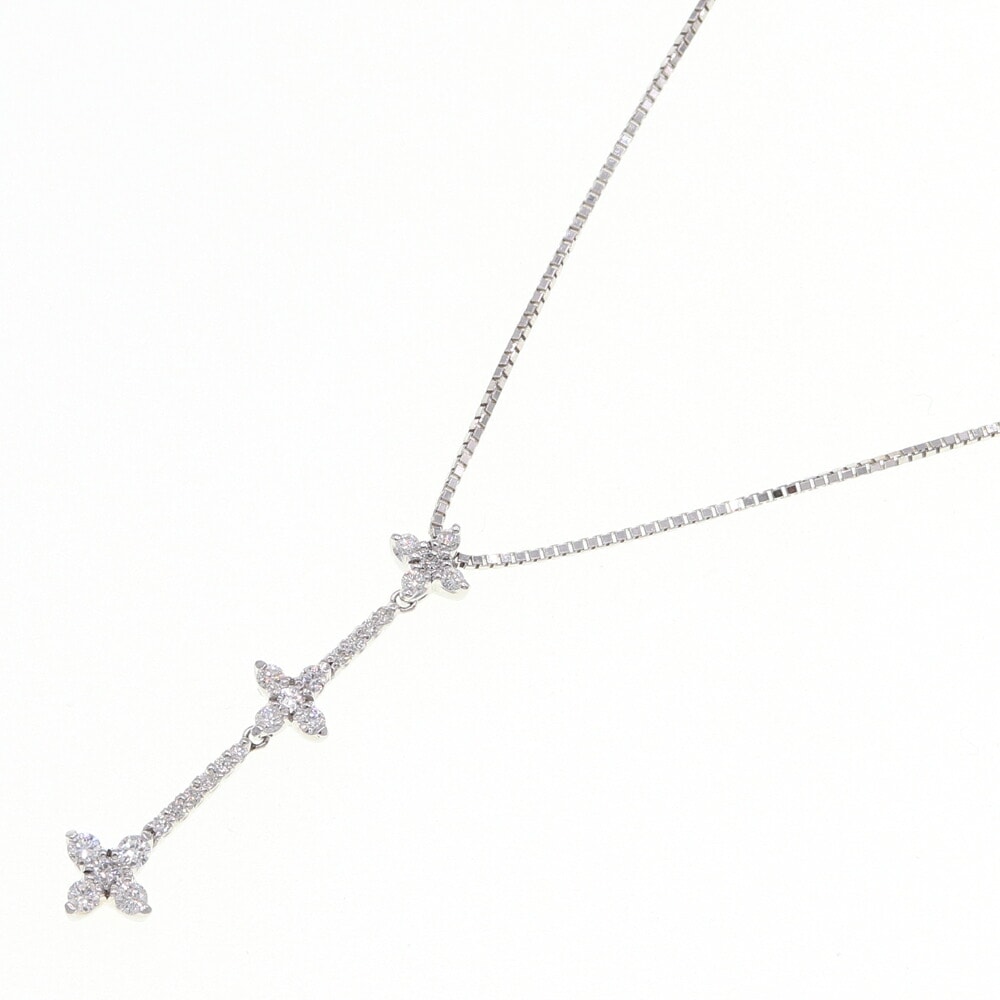 24-49】ダイヤモンド ネックレスD0.39ct アクセサリー