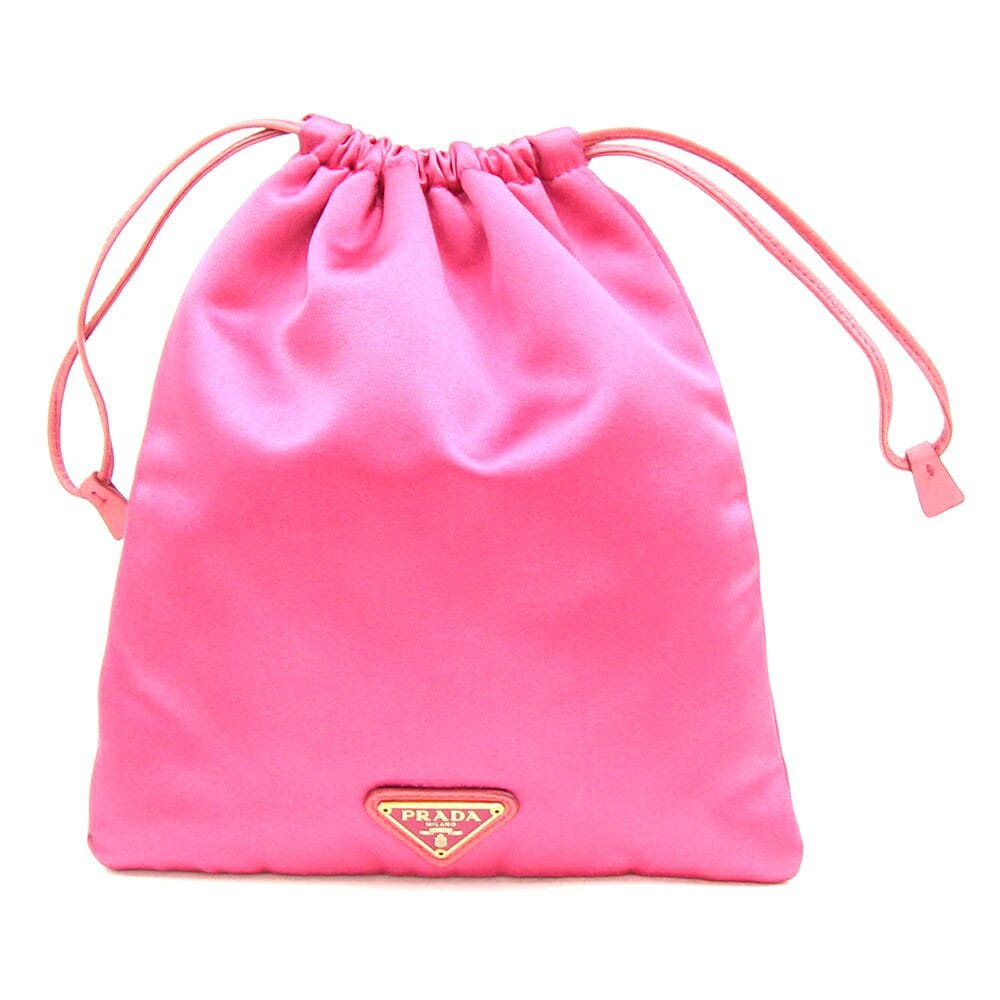PRADA CANDY ピンク ドローストリングポーチ プラダ 巾着バッグ PRADA プラダ キャンディ PRADA CANDY ノベルティ 巾着ポーチ