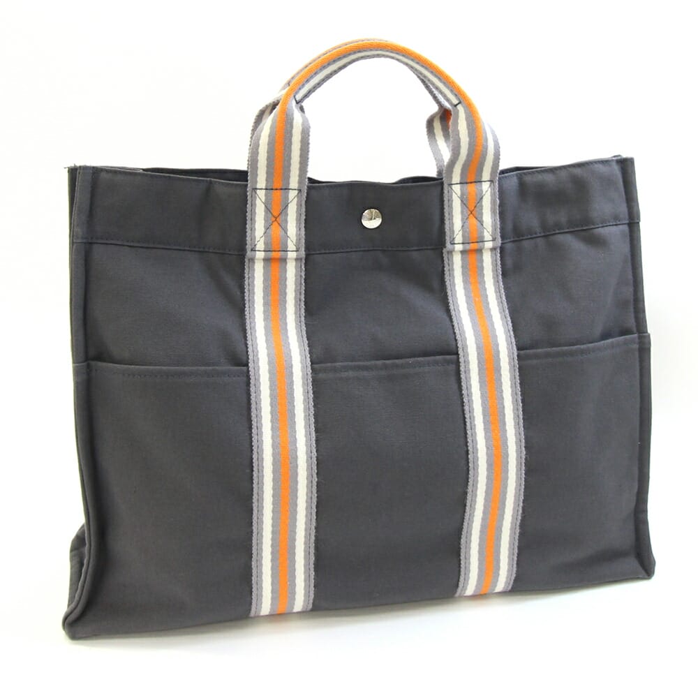 エルメス ハンドバッグ フールトゥ トートMM グレー オレンジ