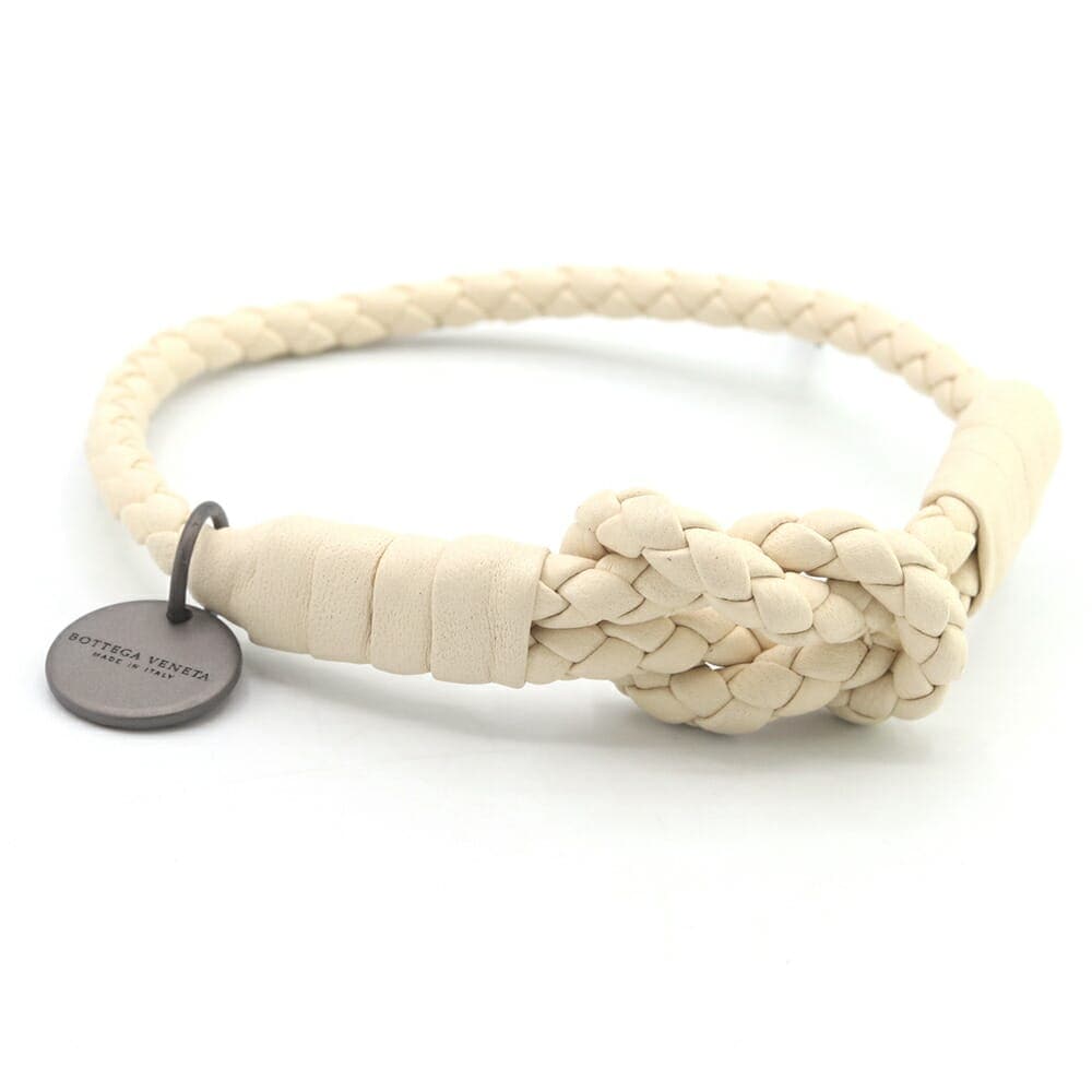 【美品•中古】Bottega Veneta メンズバングル★レザ★フリーサイズ 美品•中古】Bottega Veneta メンズバングル☆レザ☆フリーサイズ