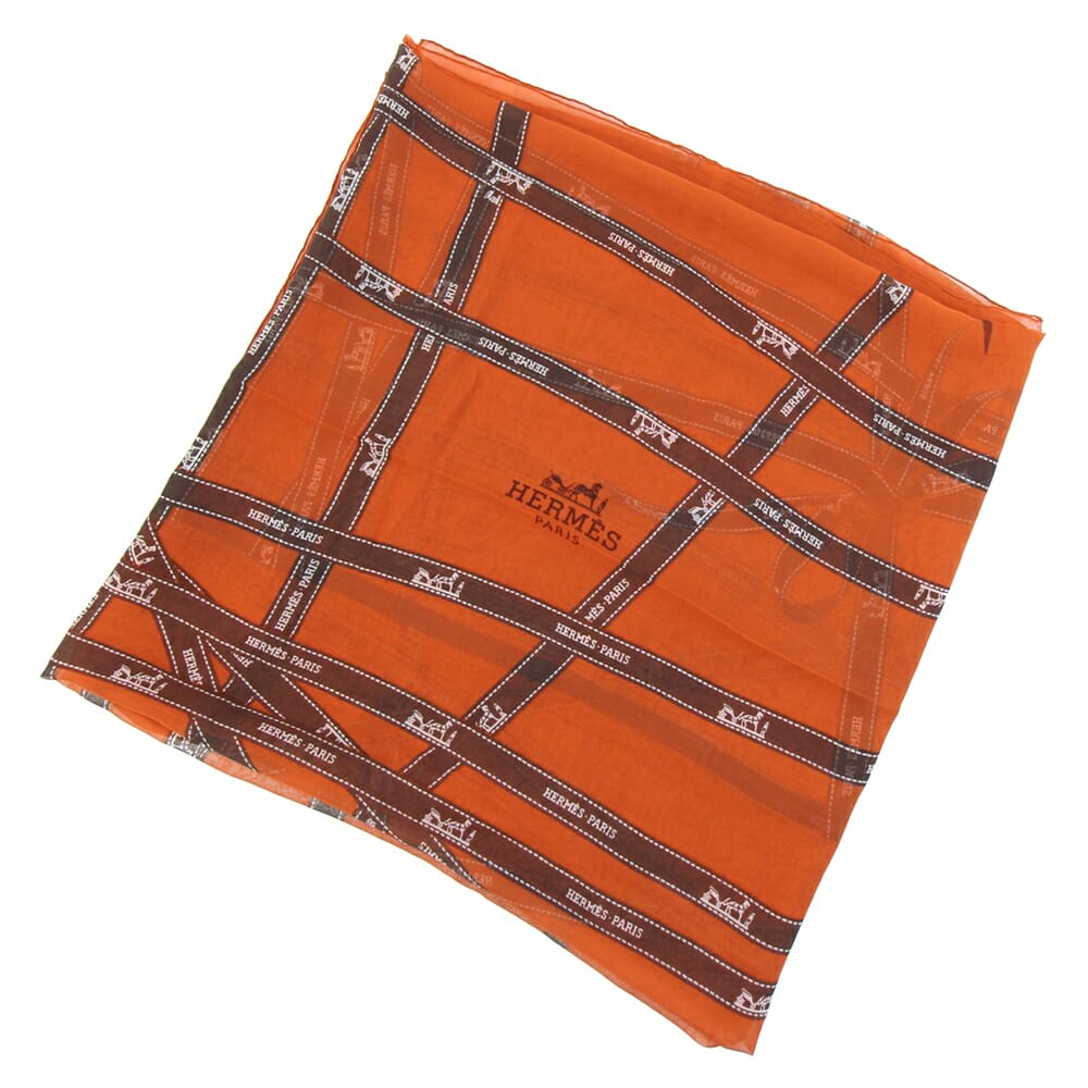 美品 お洒落 エルメス シルクスカーフ カレ90 ボルデュック