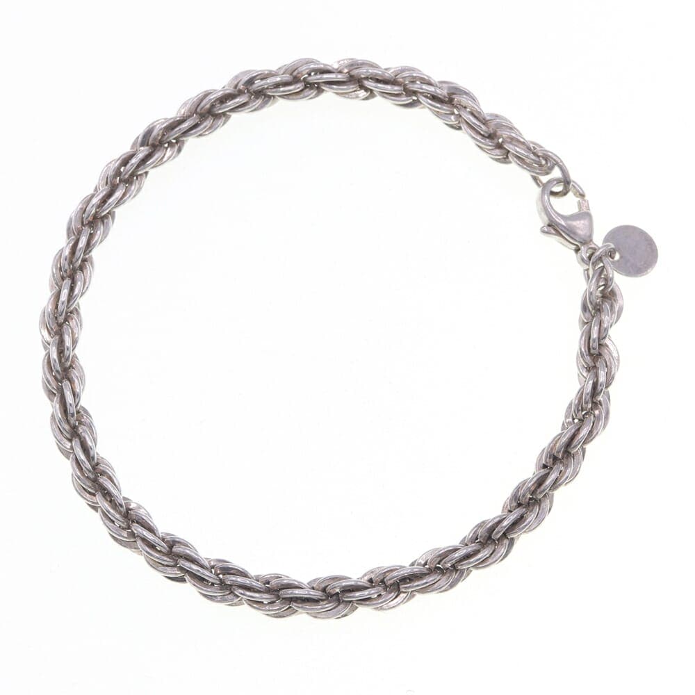 ⭐︎レア⭐︎OLD TIFFANYダブルロープ ハートブレスレット シルバー925