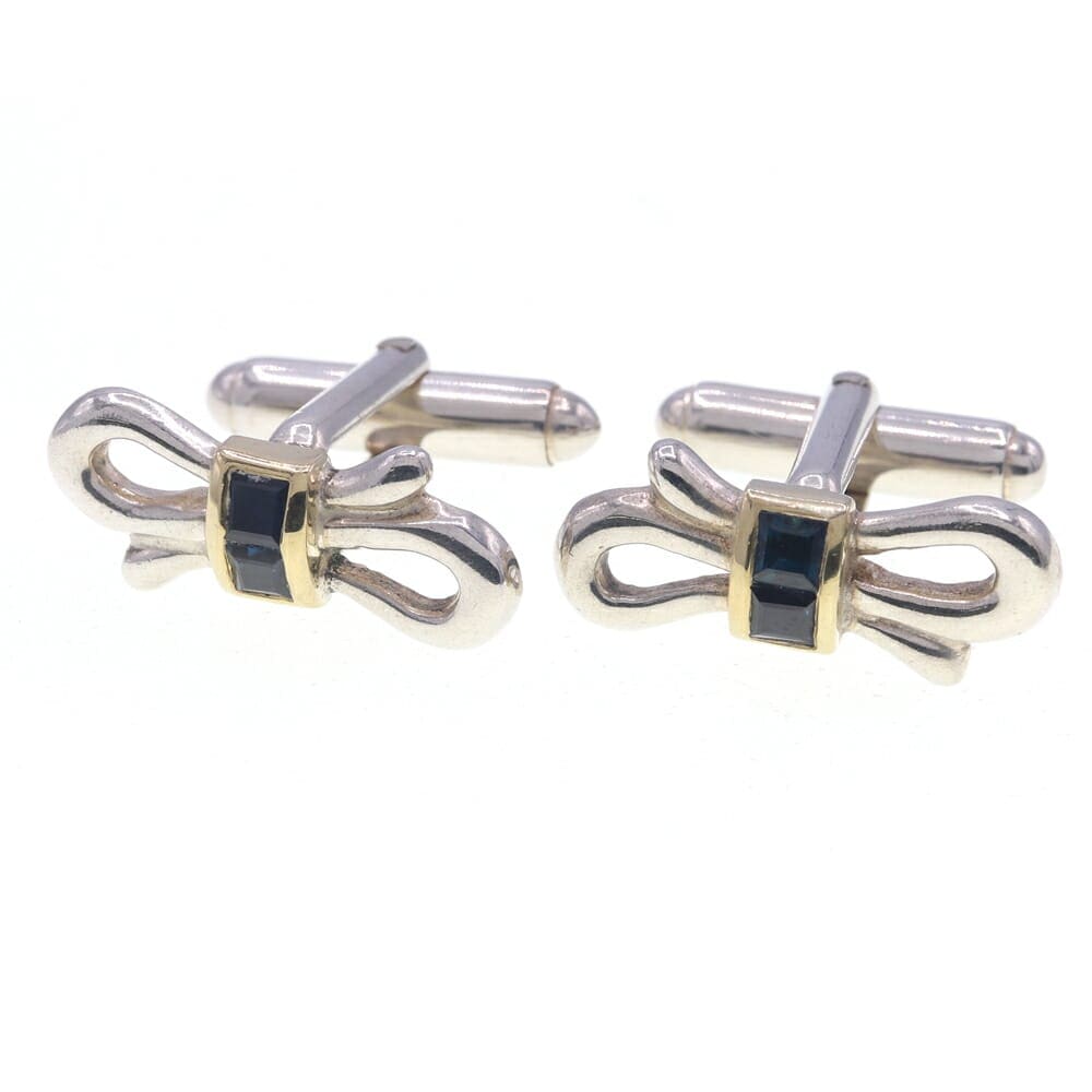 ヴィンテージ】ティファニー 925/750YG 最新 カフス ティファニー