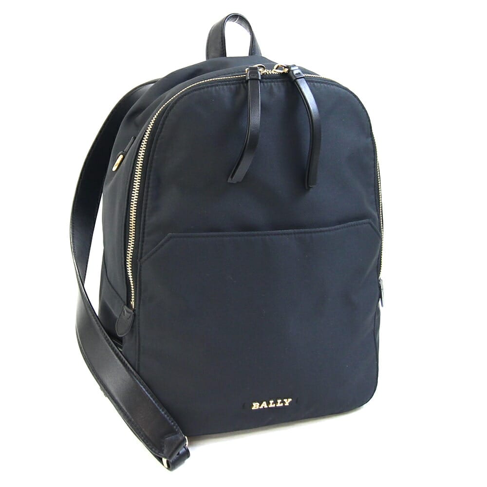 BALLY バリー リュック バックパック ロゴプレート オールレザー