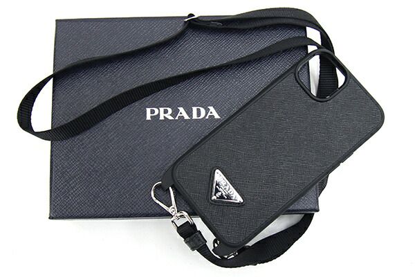 PRADA(プラダ) 携帯電話ケース - 2ZH147 黒 iPhoneケース