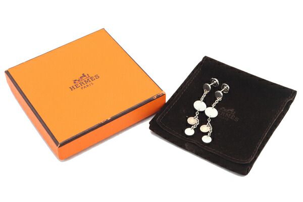 ✨極美品✨HERMES キュリオジテ セリエ キーモチーフ ピアス コンビカラー ✨極美品✨HERMES キュリオジテ セリエ キーモチーフ ピアス