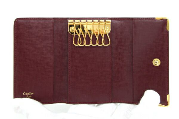 新品！CARTIER L3000156 6連 マストライン キーケース レッド