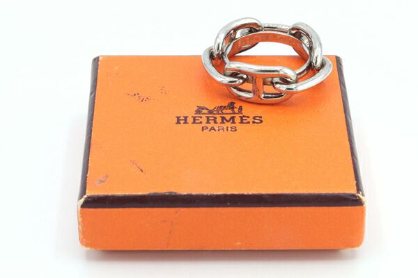 エルメス HERMES スカーフリング シルバー ボルデュック 保護
