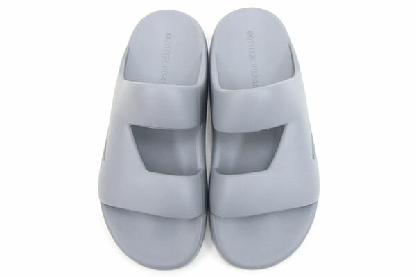 ボッテガヴェネタ サンダル バンド スライド 690103 グレー ラバー