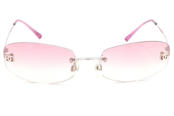 シャネル サングラス 4002 シルバー パープルピンク クリア