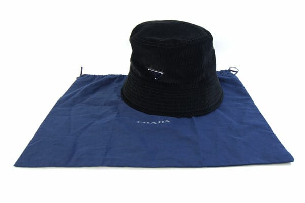 プラダ ハット バケットハット 2HC137 ブラック コーデュロイ