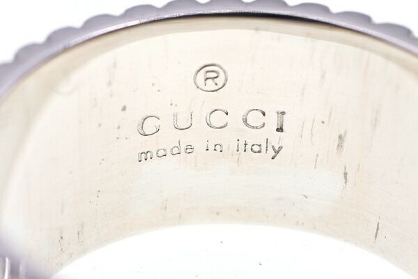 グッチ リング コインエッジリング SV スターリングシルバー925