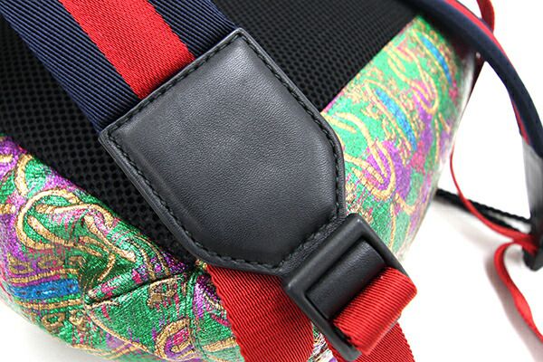 グッチ バックパック ブロケード 466467 グリーン マルチカラー