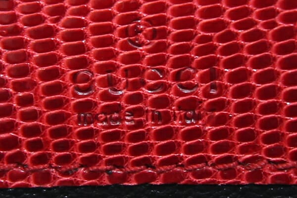 グッチ コインケース 115276 レッド リザード 中古 エキゾチックレザー  