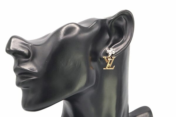ルイヴィトン ピアス パンダントLV アイコニック フラワー