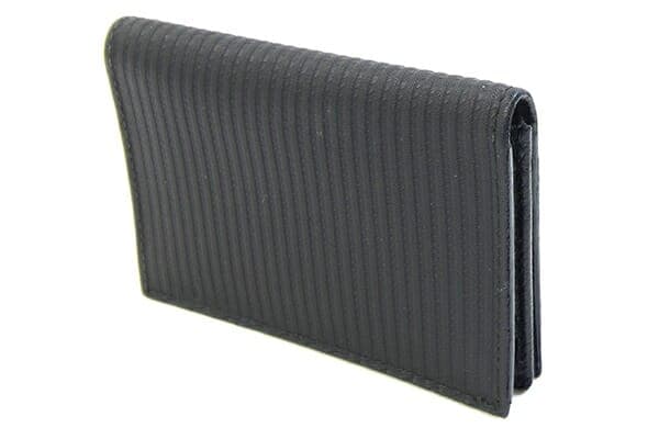 ブルガリ 名刺入れ ミレリゲ 27694 ブラック コーティングキャンバス