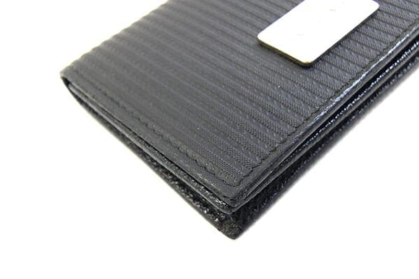 ブルガリ 名刺入れ ミレリゲ 27694 ブラック コーティングキャンバス