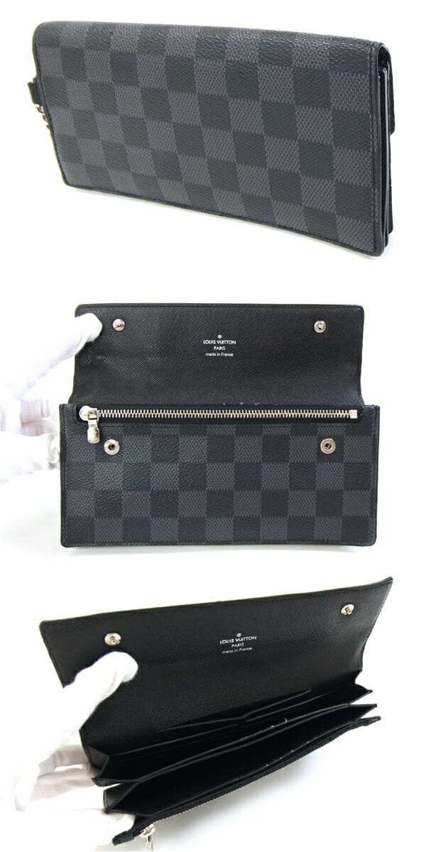 ルイヴィトン 二つ折り長財布 ダミエグラフィット ポルトフォイユ