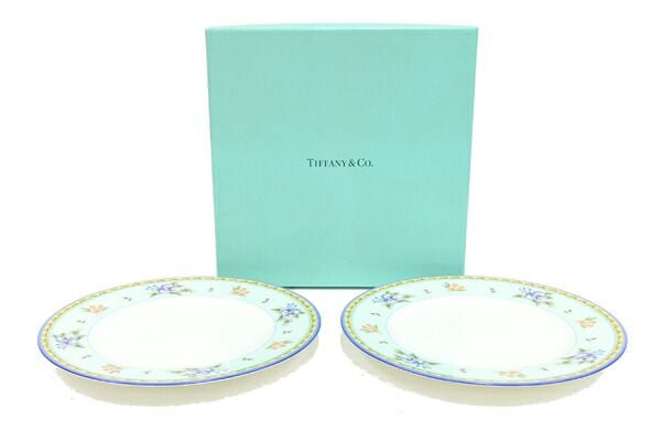 ティファニー モーニンググローリー 皿 3枚セット（箱なし） TIFFANY&Co. ティファニー 食器 ブランド モーニンググローリー