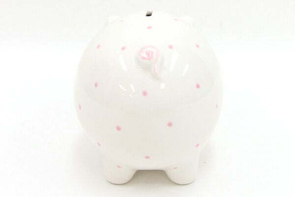 ティファニー ピギーバンク ホワイト ピンク 陶器 中古 ブタ